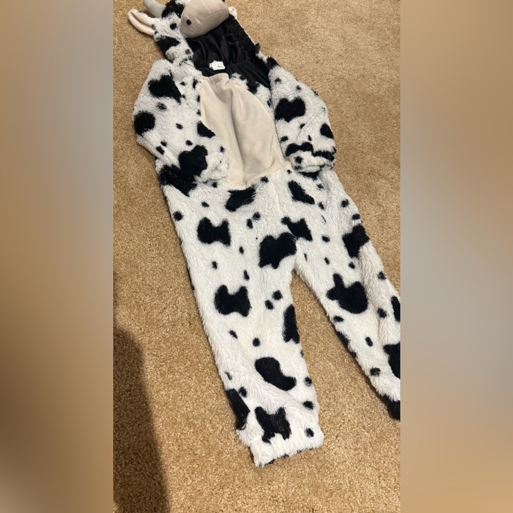 Cow Print Fleece Onesie, Halloween Costume